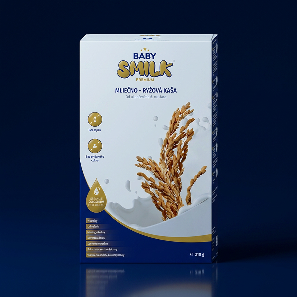 BABYSMILK Mliečno-ryžová kaša s colostrom